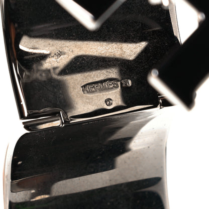 Hermes Enamel Extra Wide Clic Clac H Bracelet PM Black 4 of 5