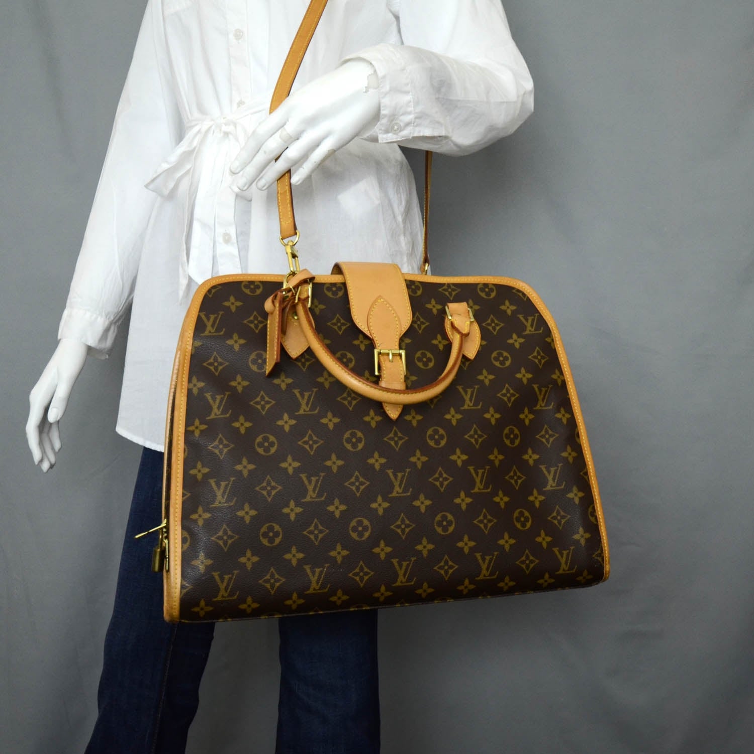 Louis Vuitton Monogram Rivoli Briefcase 2 of 13
