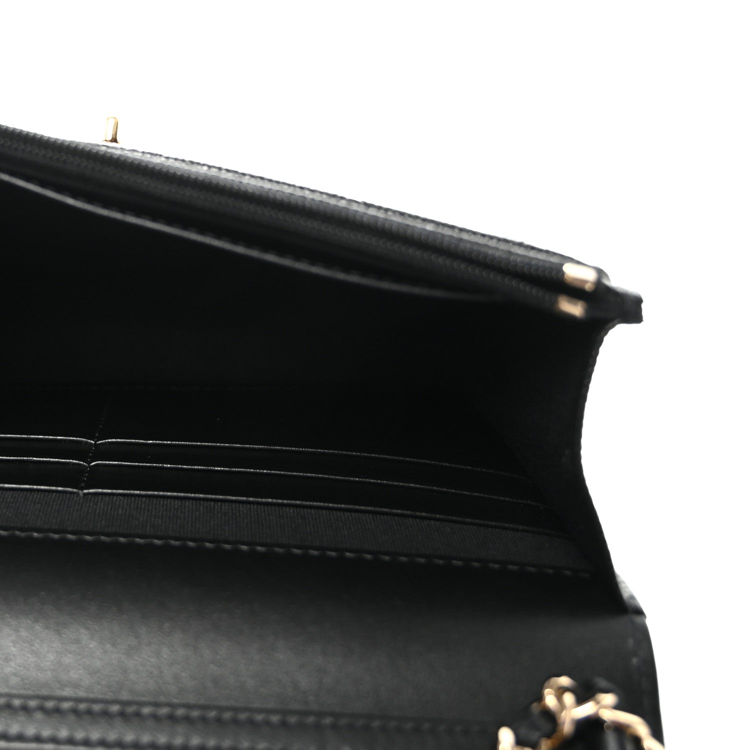 Chanel Caviar Quilted Bow Wallet On Chain WOC Black 5 of 11