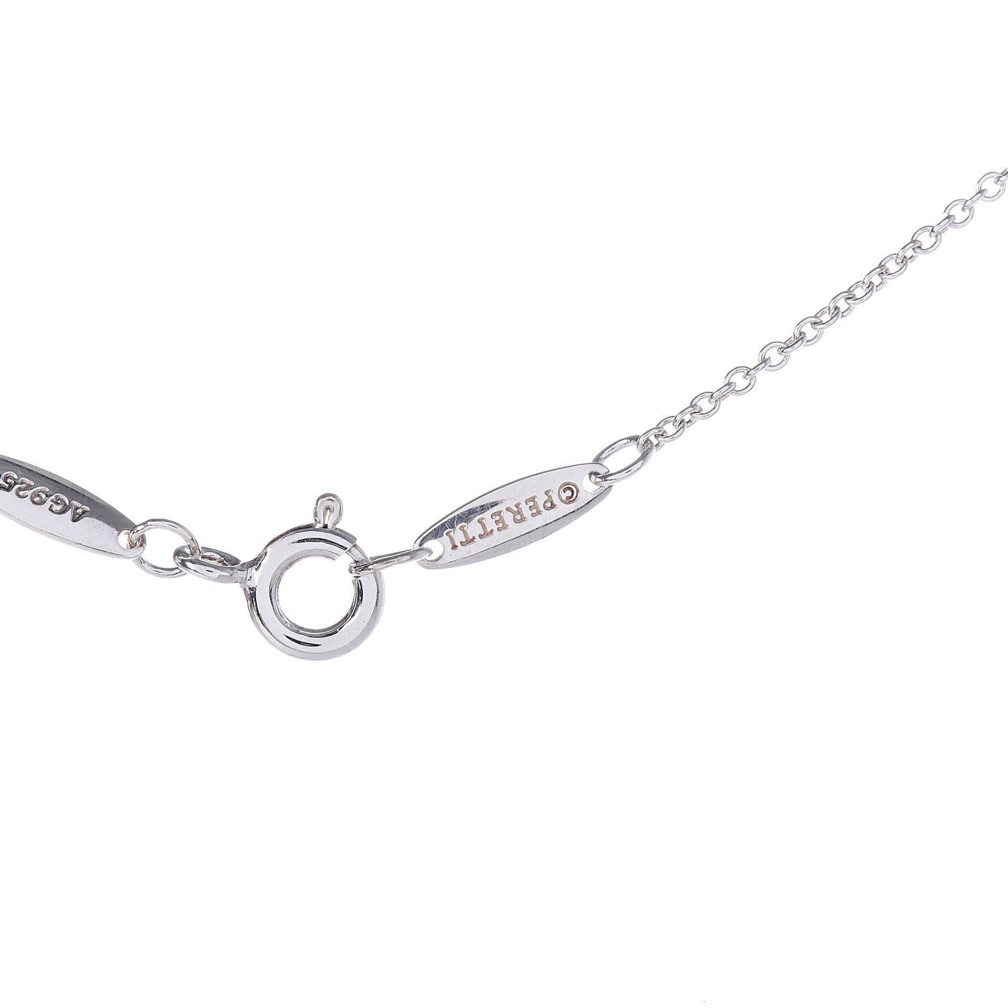 Sterling Silver Diamond .03ct Elsa Peretti Diamonds by the Yard Pendant Necklace