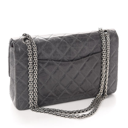 Chanel Aged Calfskin Quilted 50th Anniversary 2.55 Reissue 227 Flap Grey 3 of 11