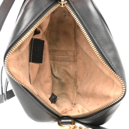 Gucci Calfskin Matelasse Mini GG Marmont Chain Shoulder Bag Black 5 of 18