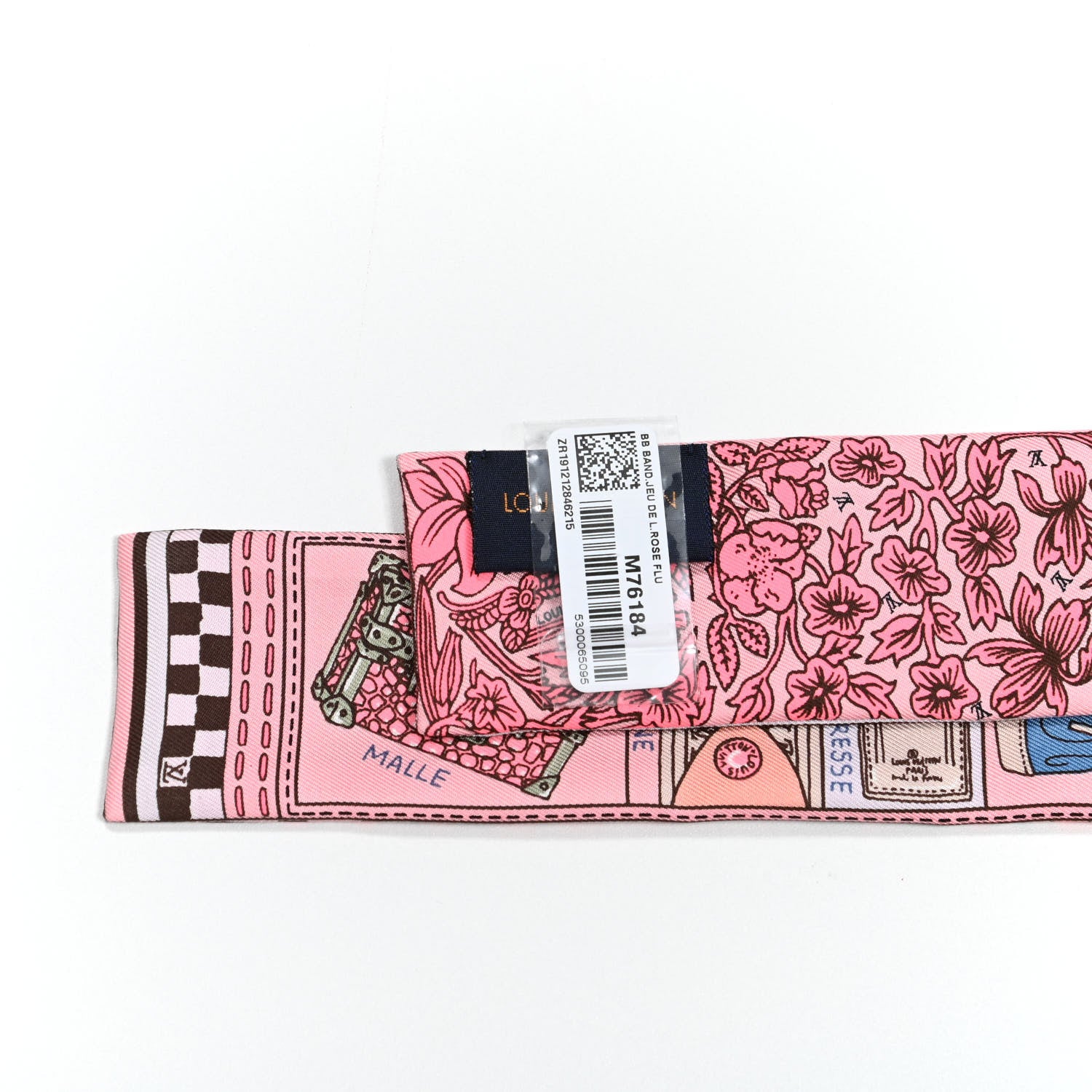 Louis Vuitton Silk Jeu De Louis BB Bandeau Rose 4 of 4