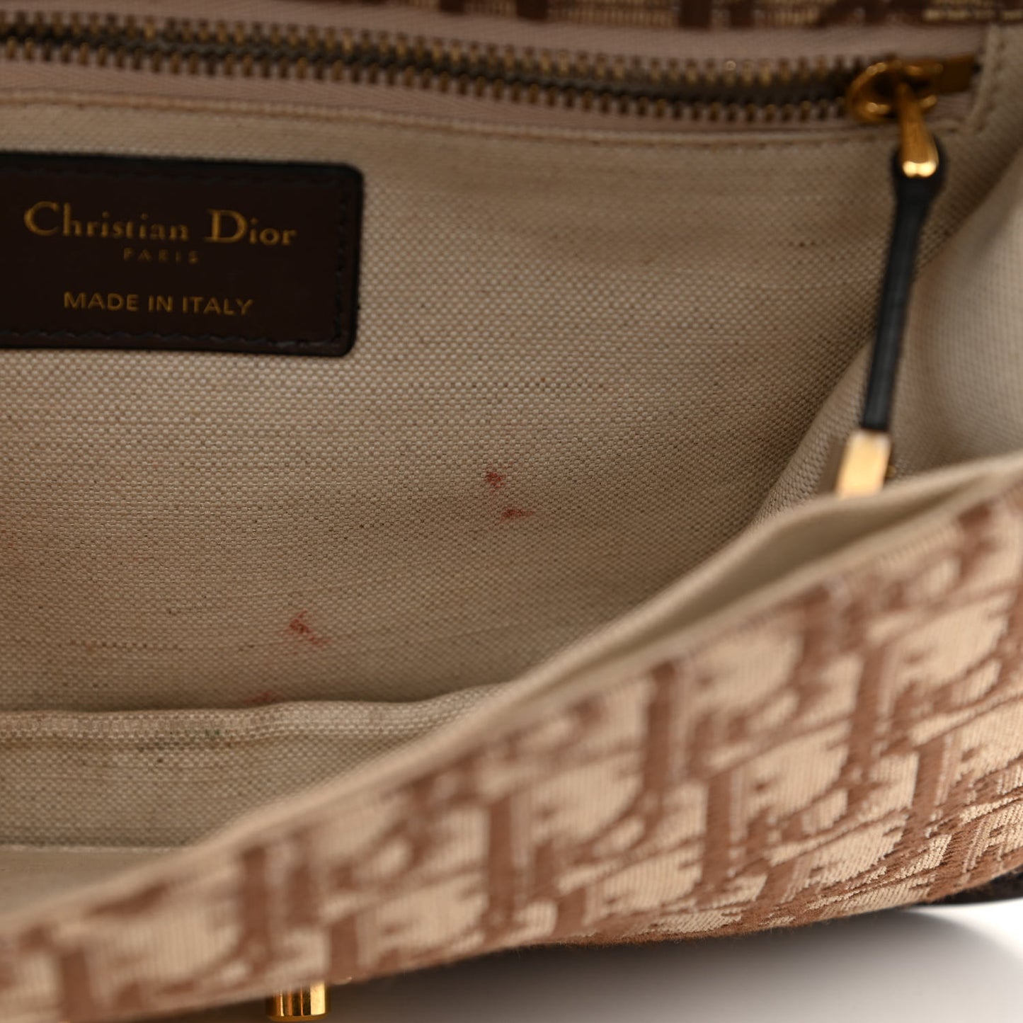 Oblique DiorAddict Flap Bag Brown