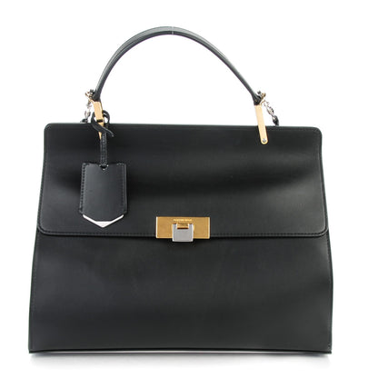 Balenciaga Smooth Calfskin Le Dix M Cartable Shoulder Bag Black 1 of 7