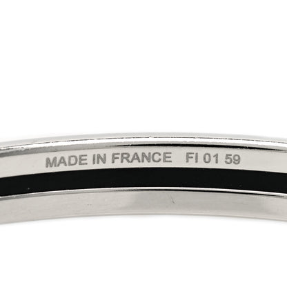 Hermes Enamel Printed Extra Narrow Printed Bracelet 65 Black 5 of 6