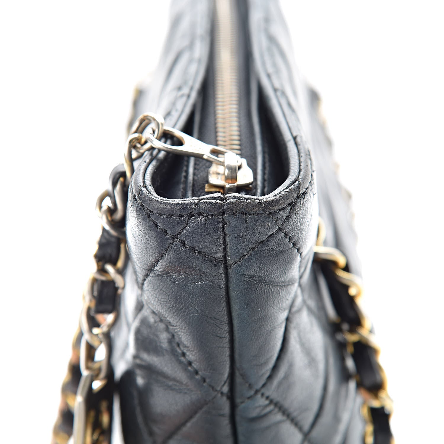 Chanel Lambskin Quilted Shoulder Bag Black 12 of 13