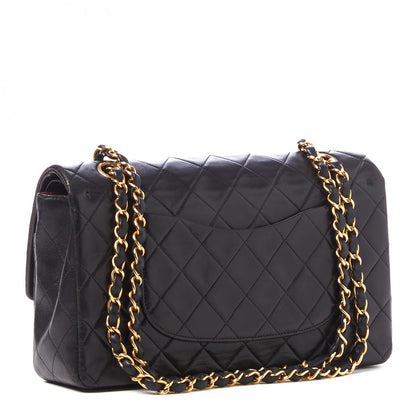 Chanel Lambskin Quilted Medium Double Flap Black 2 of 9