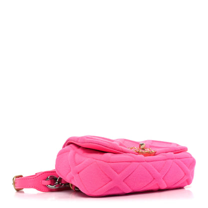 Chanel Jersey Quilted Chanel 19 Waist Bag Pink 3 of 10