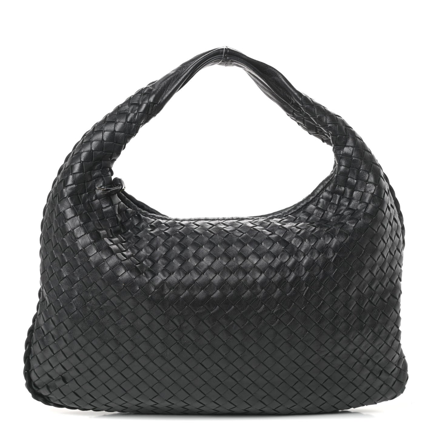 Nappa Intrecciato Medium Veneta Hobo Black