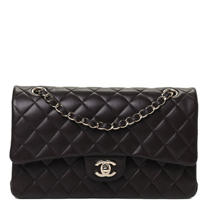 Chanel Lambskin Quilted Medium Double Flap Dark Brown 1 of 4