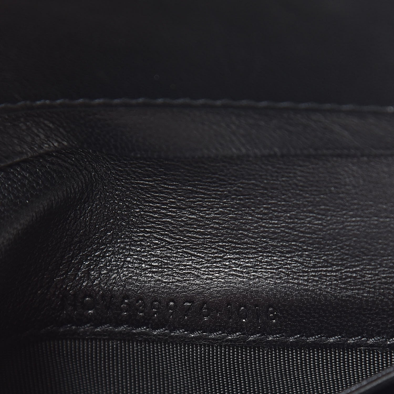 Saint Laurent Lambskin Matelasse Monogram Vicky Tri-Fold Wallet Black 7 of 10
