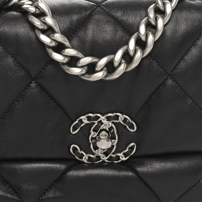 Chanel Lambskin Quilted Medium Chanel 19 Flap Black 7 of 10