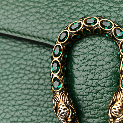 Gucci Calfskin Mini Dionysus Chain Wallet Emerald 17 of 18