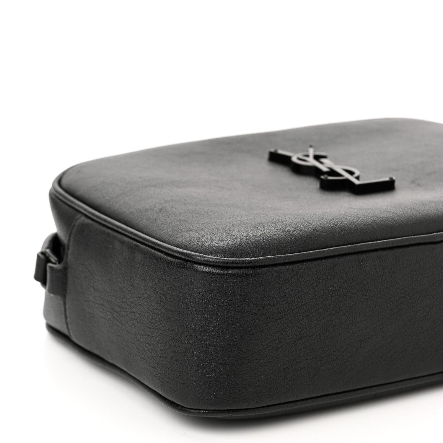 Saint Laurent Lambskin Monogram Small Lou Camera Bag Black 9 of 11
