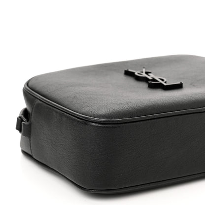 Saint Laurent Lambskin Monogram Small Lou Camera Bag Black 9 of 11