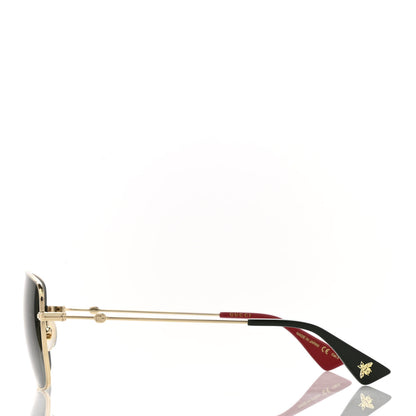 Gucci Squared Aviator Sunglasses GG0108S Black 3 of 9
