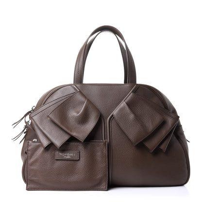 Saint Laurent Calfskin Large Y Bow Tote Taupe 1 of 12