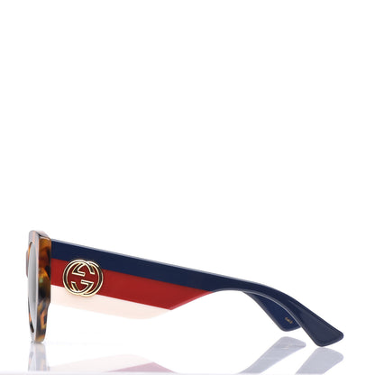 Gucci Acetate Web Oversized Frame Rectangle Sunglasses GG0276S Tortoiseshell 2 of 7