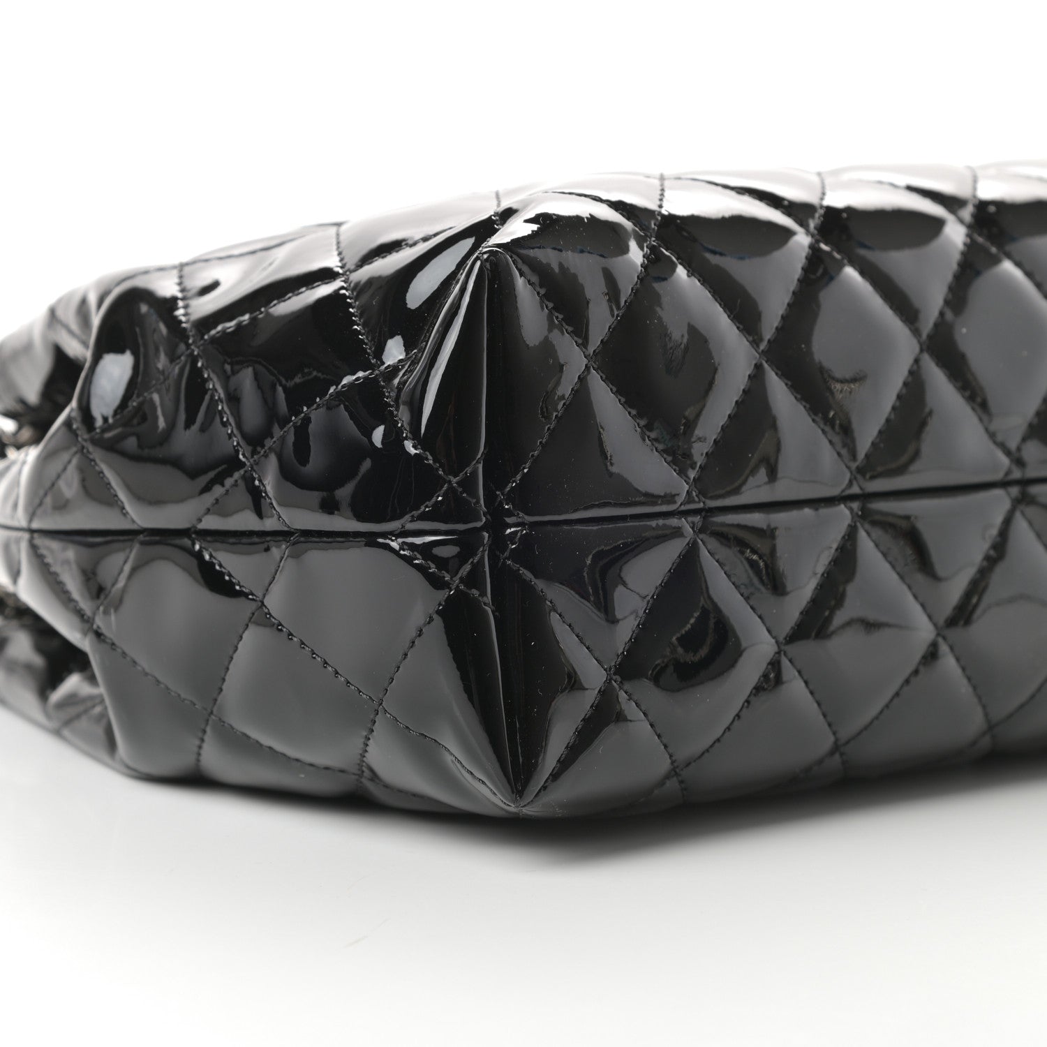 Chanel Patent Quilted Large Coco Shine Accordion Flap Black 9 of 11