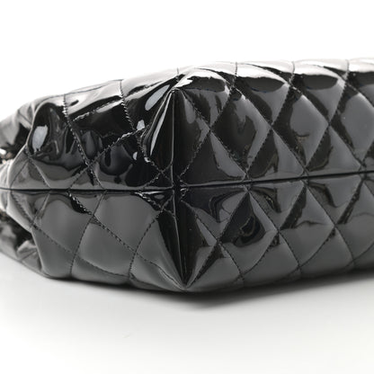 Chanel Patent Quilted Large Coco Shine Accordion Flap Black 9 of 11