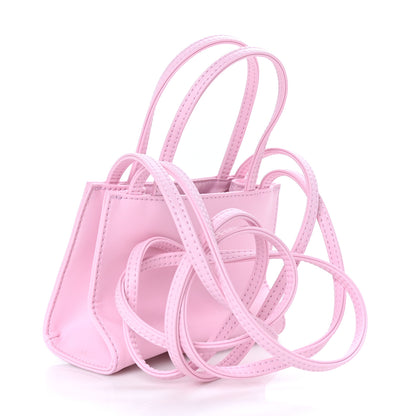 Telfar Vegan Leather Small Shopping Bag Bubblegum 3 of 9