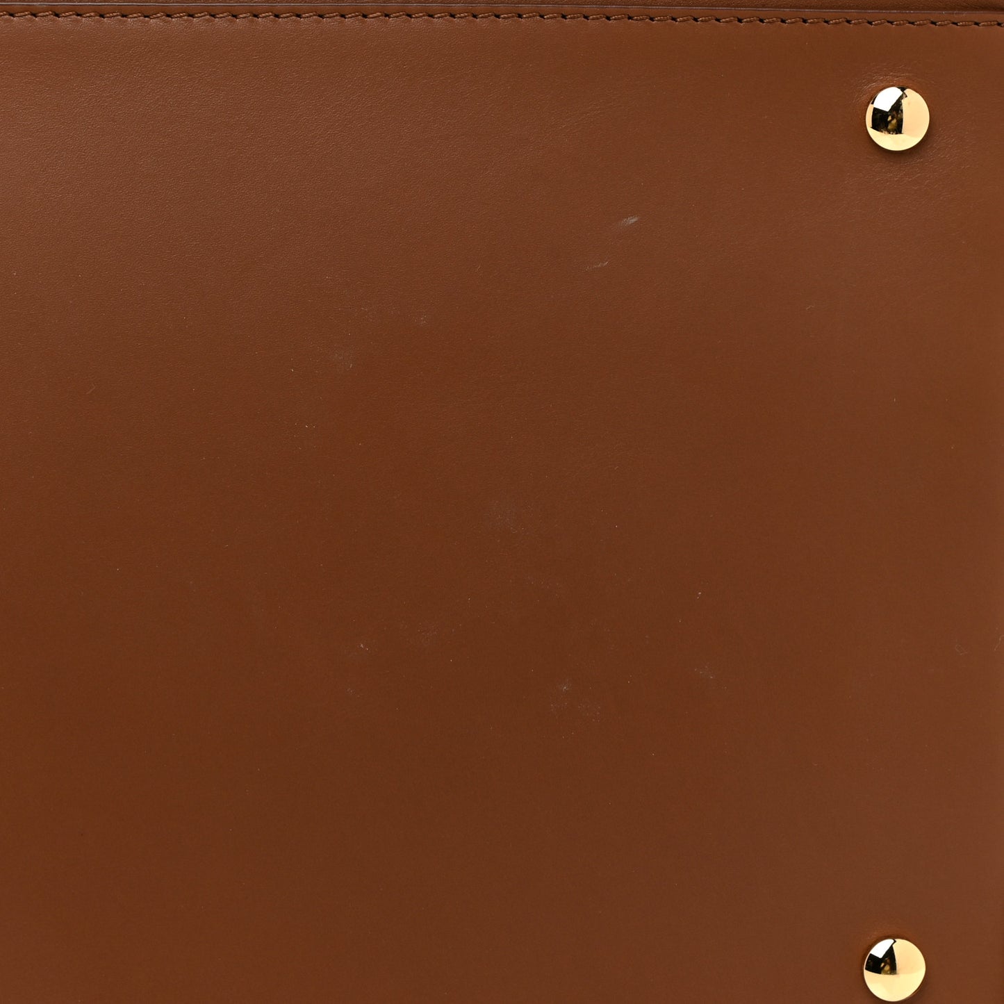 Calfskin Canvas Medium Cube Bowling Bag Malt Brown