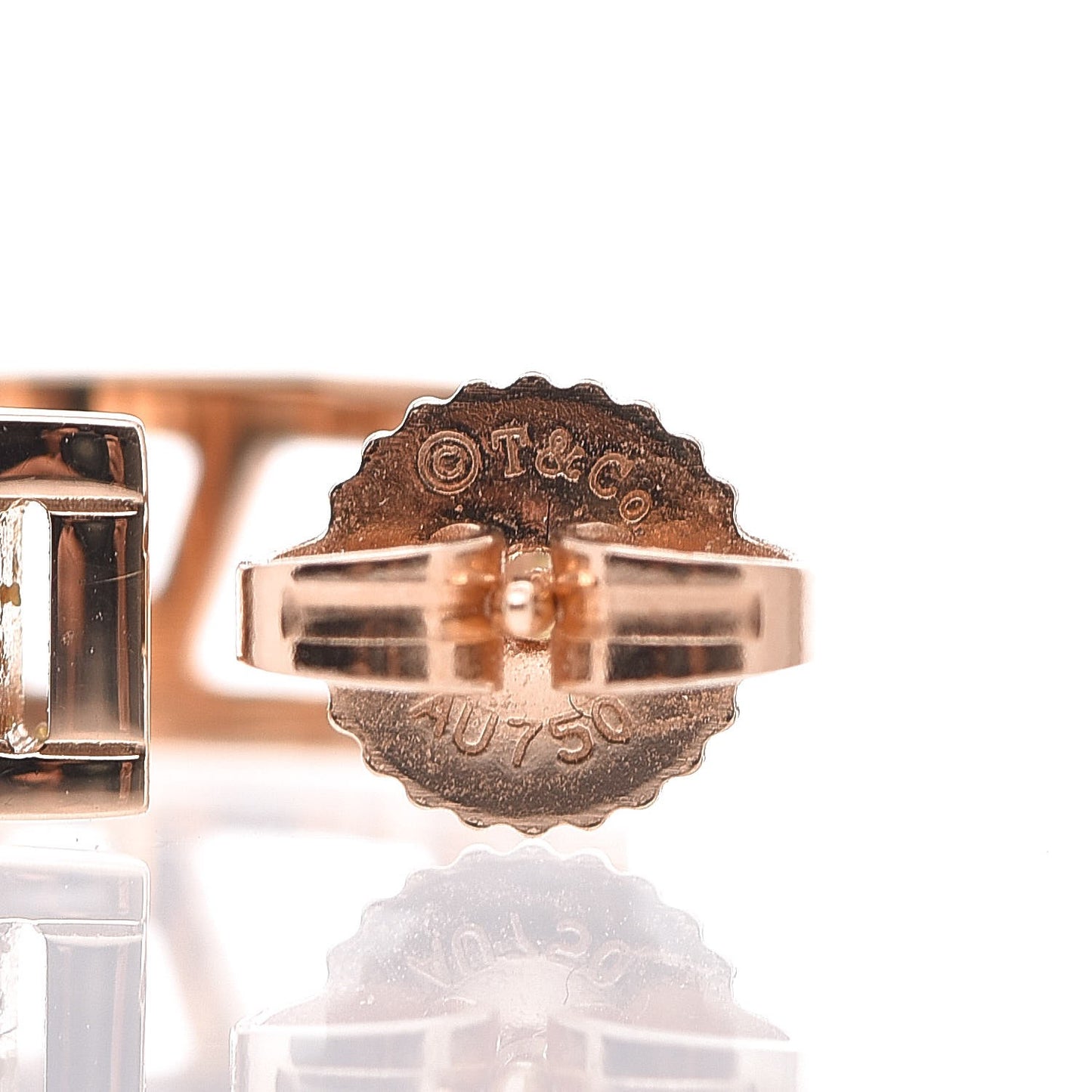 18K Rose Gold Mini Atlas Hoop Earrings