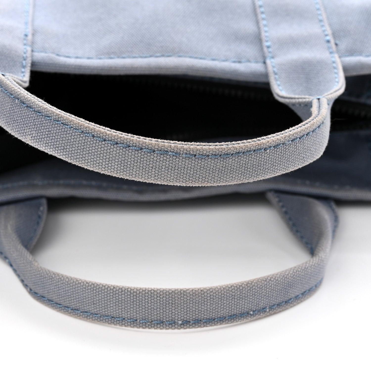 Marc Jacobs Cotton Canvas Medium The Traveler Tote Bag Blue Shadow 10 of 10