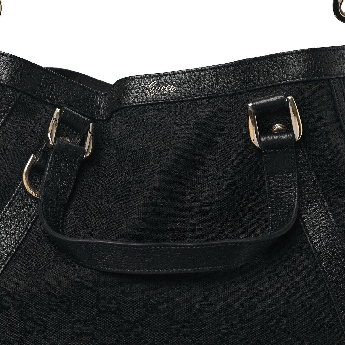 Monogram Medium Abbey Convertible Tote Black
