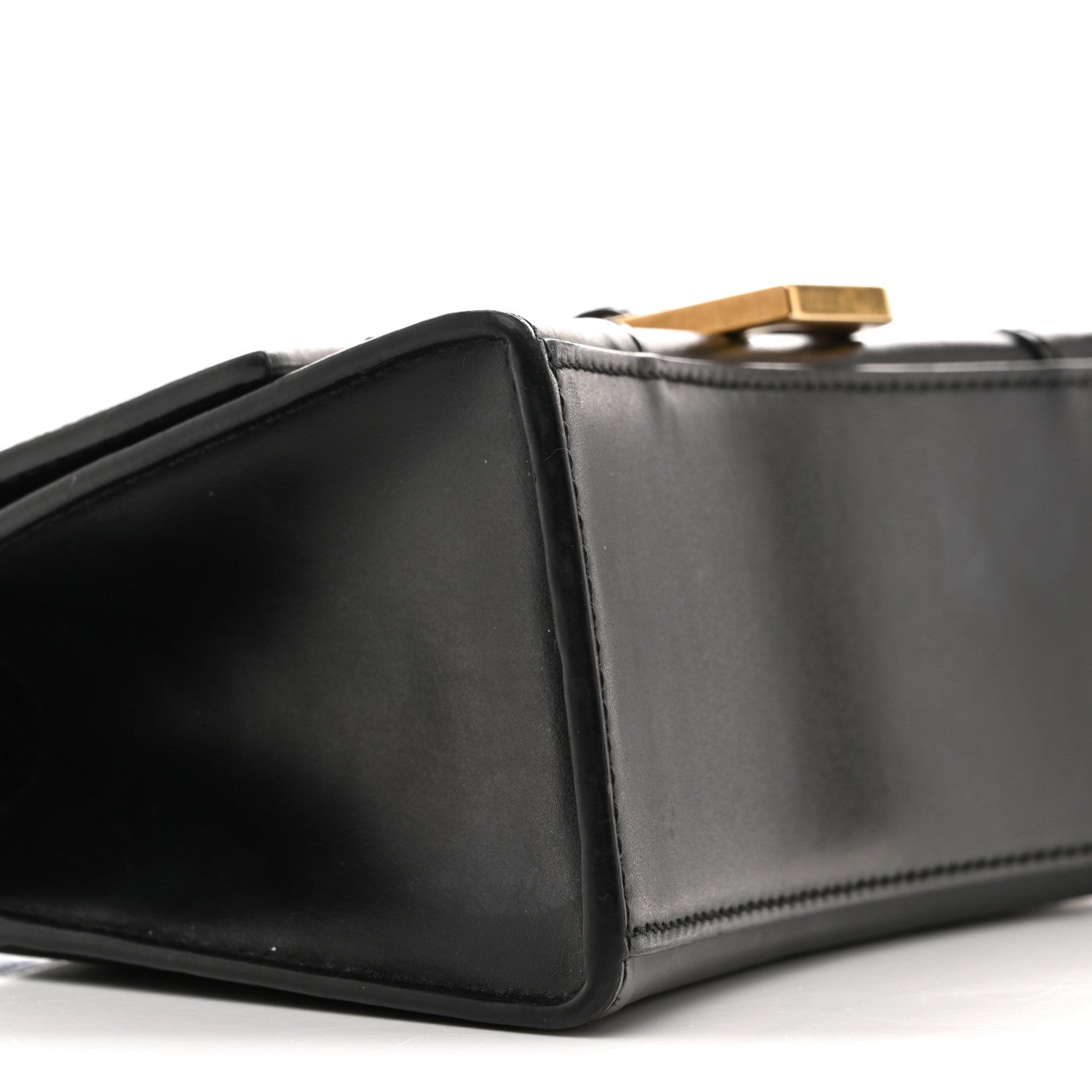 Balenciaga Shiny Box Calfskin Hourglass Top Handle Bag XS Black 9 of 17