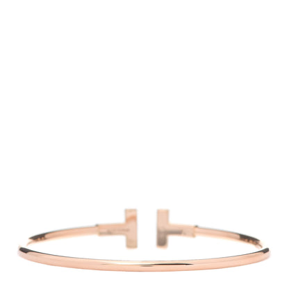 Tiffany 18K Rose Gold T Wire Bracelet 3 of 4