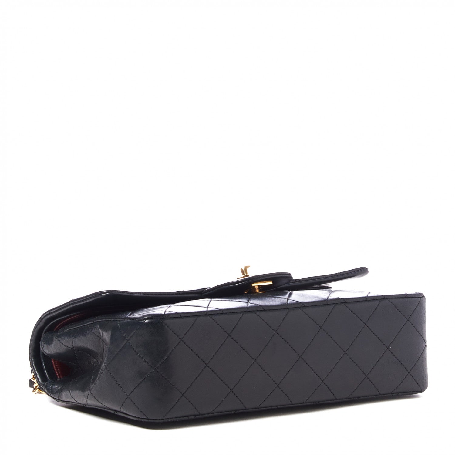 Chanel Lambskin Quilted Small Double Flap Black 3 of 9