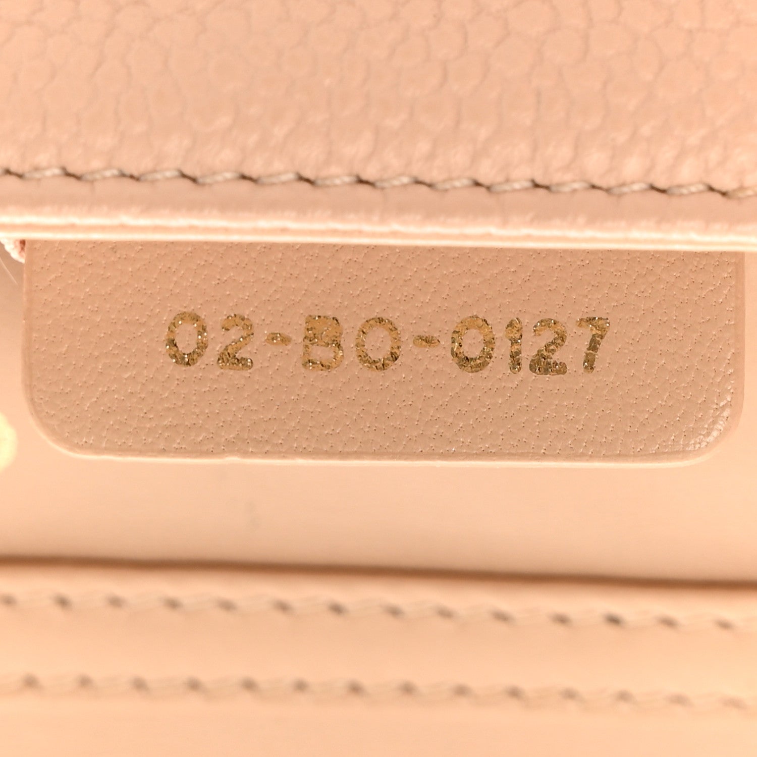 Christian Dior Grained Calfskin Diorama Wallet on Chain Pouch Nude 7 of 14