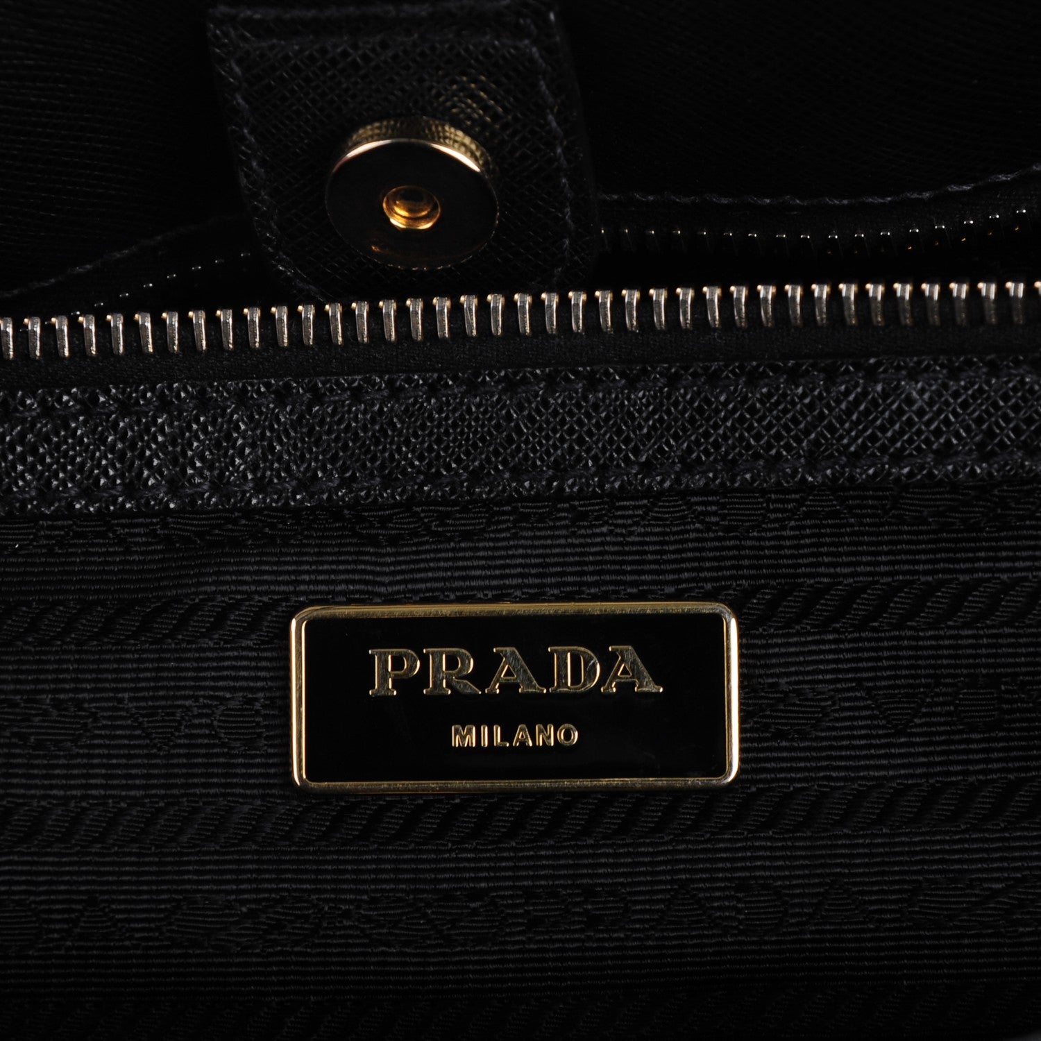Prada Saffiano Lux Large Tote Nero Black 6 of 9