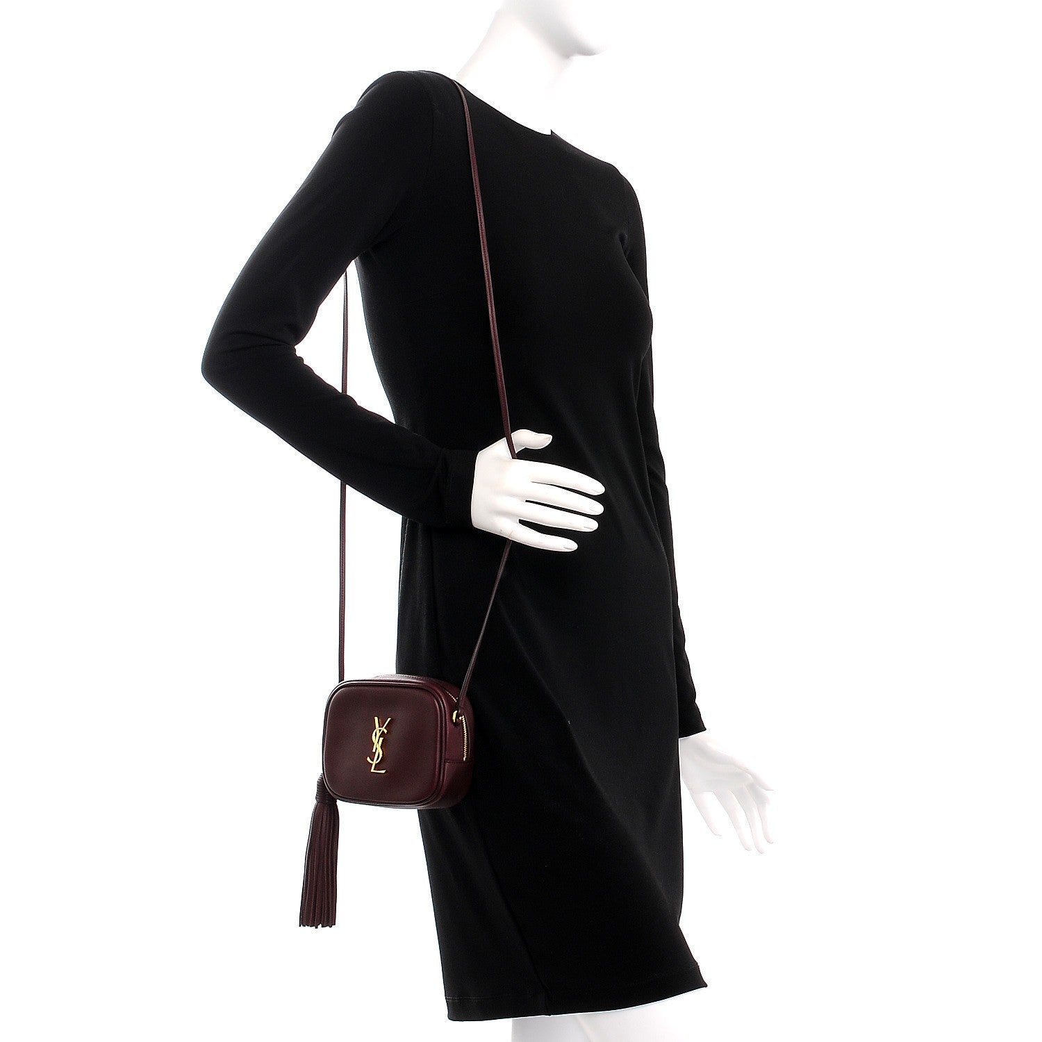 Saint Laurent Nappa Monogram Blogger Bag Amaranto 2 of 7