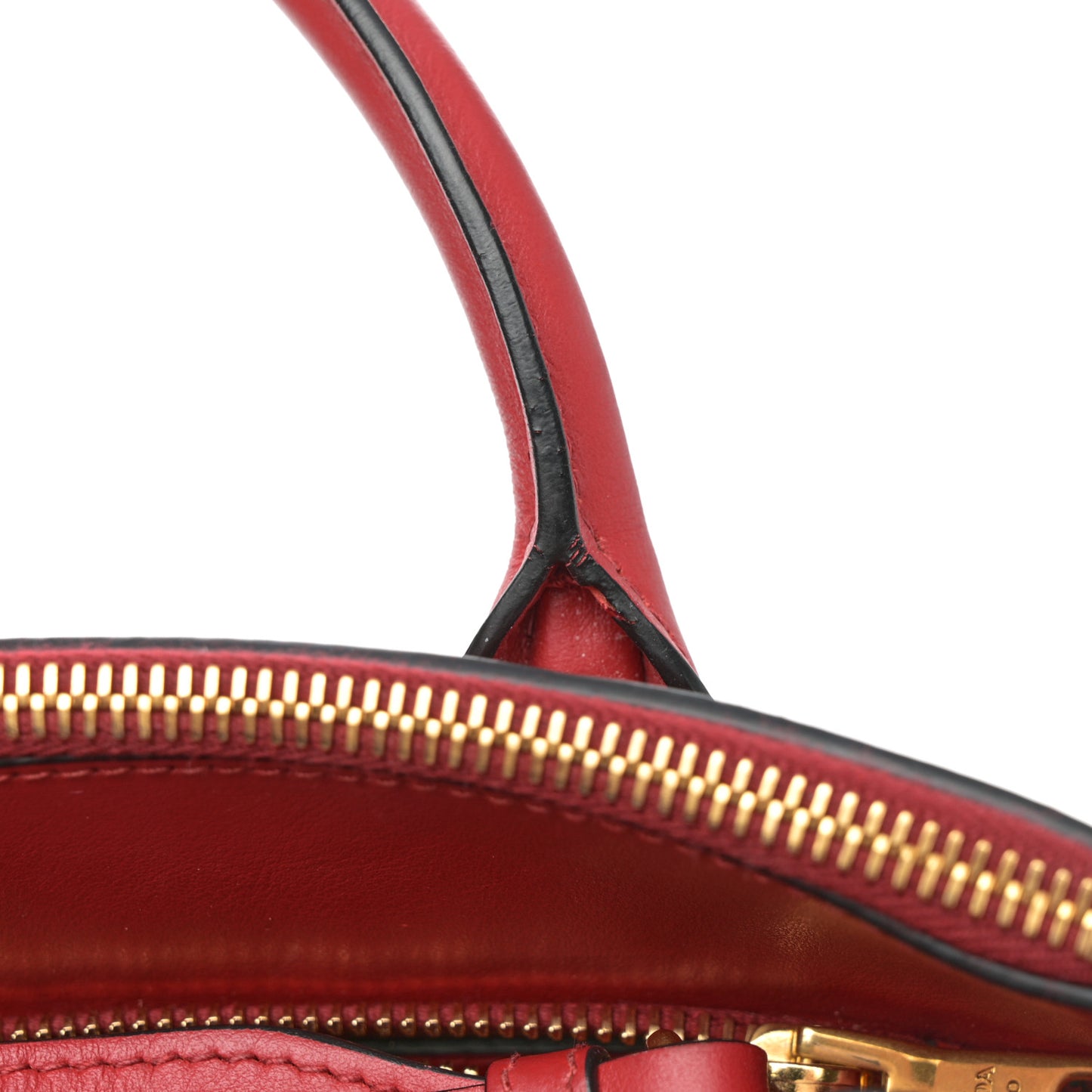 Saffiano City Calfskin Small Paradigme Bag Red