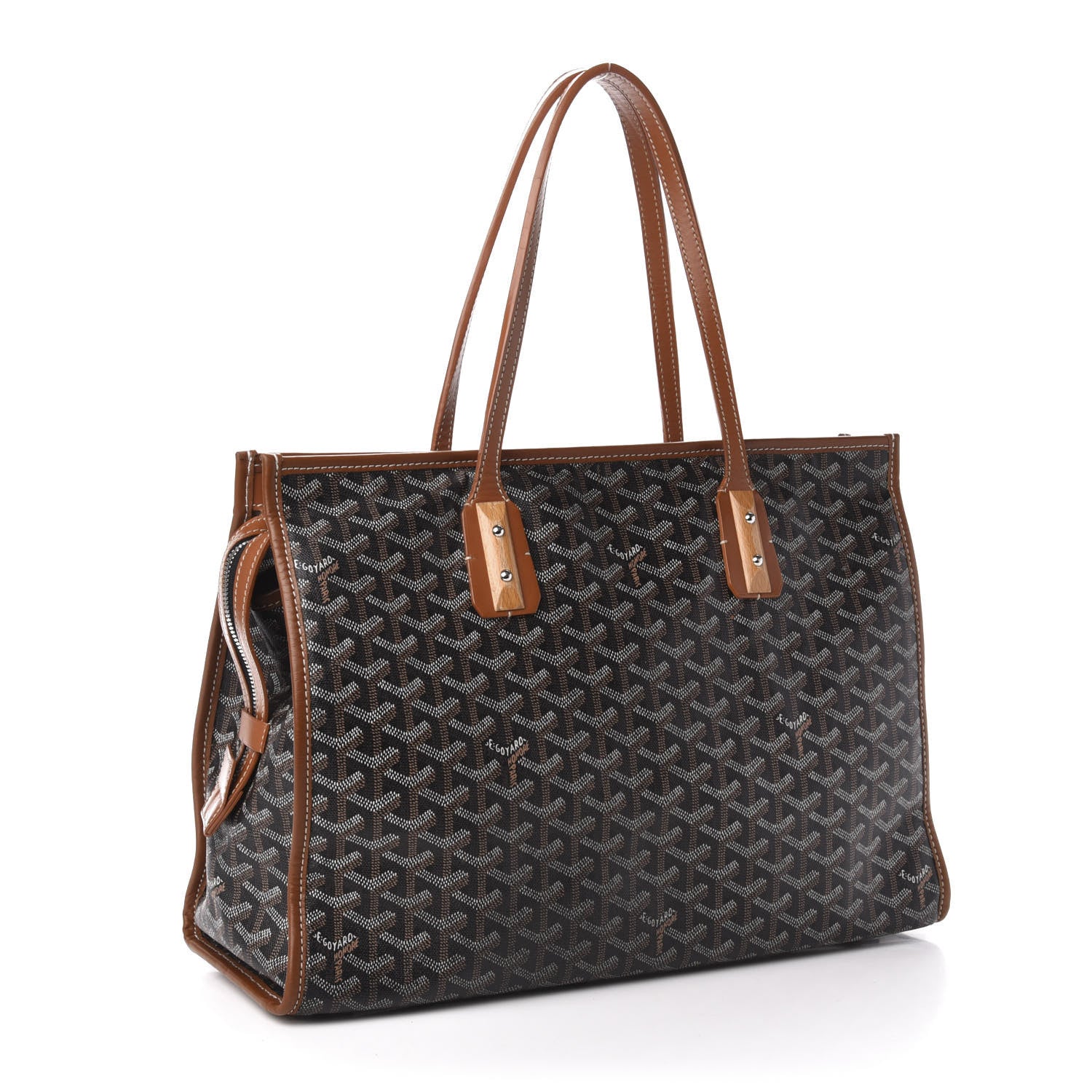 Goyard Goyardine Marquises Tote Black Gold 3 of 16