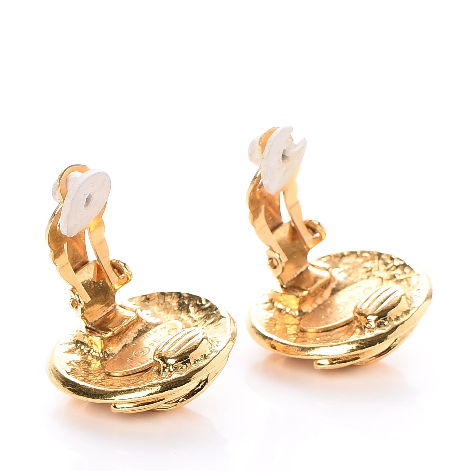 Chanel CC Clip On Earrings Gold 3 of 4
