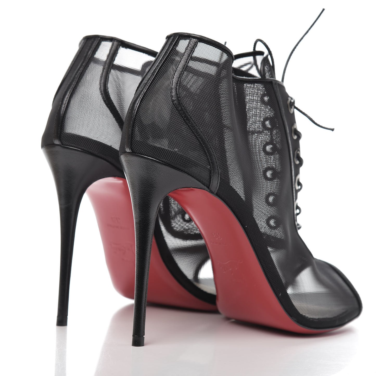 Rete Kid Open Ondessa 100 Peep Toe Booties 39 Black