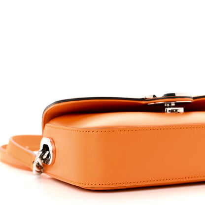 Gucci Senna Calfskin Petite GG Top Handle Shoulder Bag Orange 9 of 11