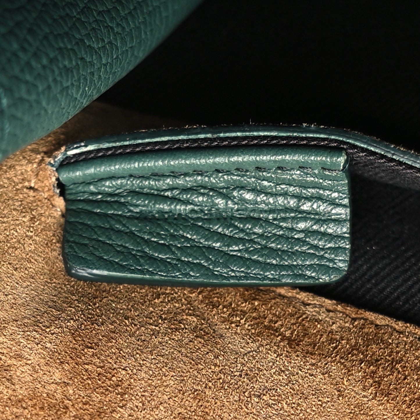 Derby Calfskin House Check Small Macken Crossbody Bag Vintage Green