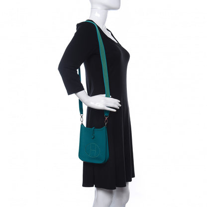 Hermes Taurillon Clemence Evelyne TPM Bleu Izmir 2 of 13