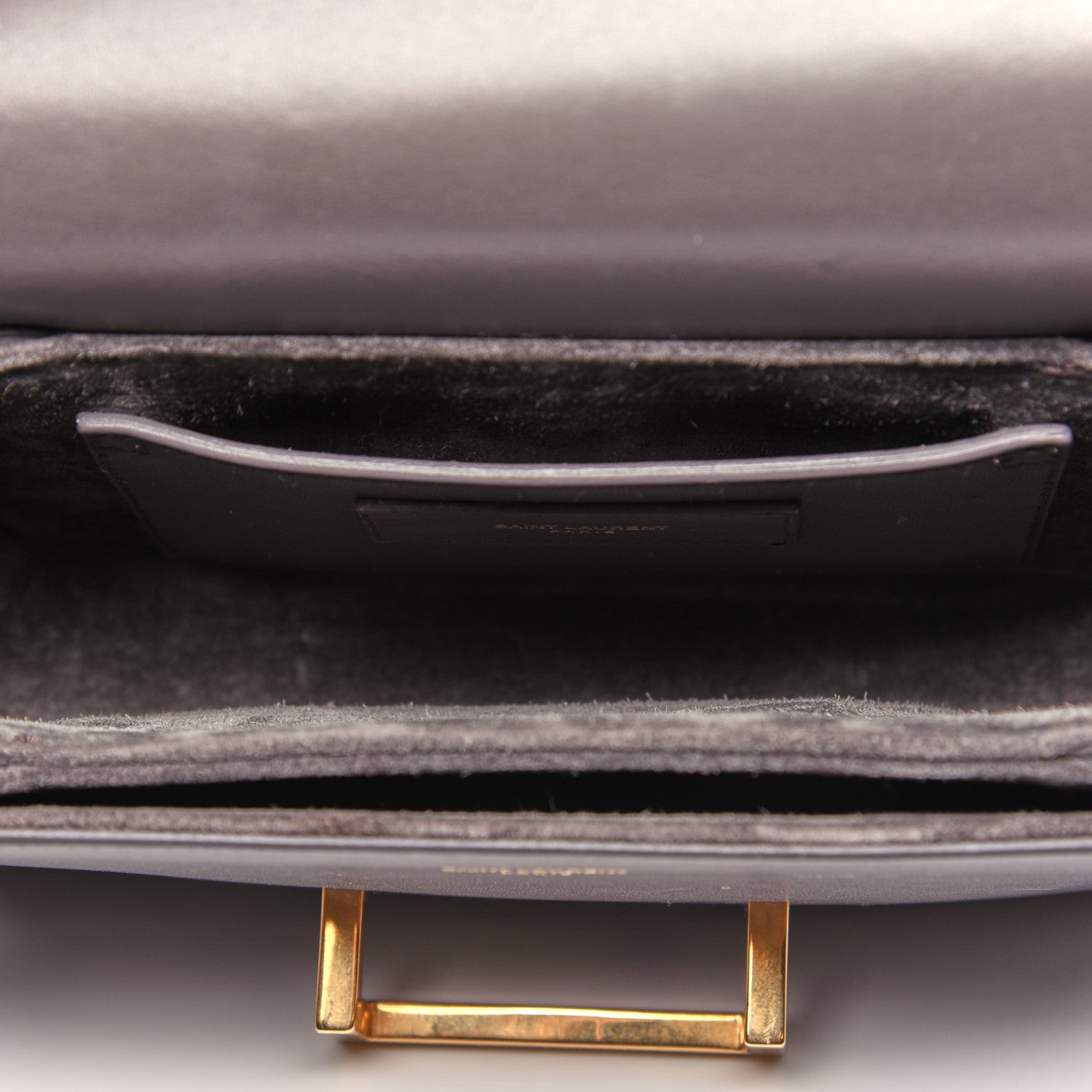 Saint Laurent Calfskin Small Classic Lulu Bag Gray 4 of 11