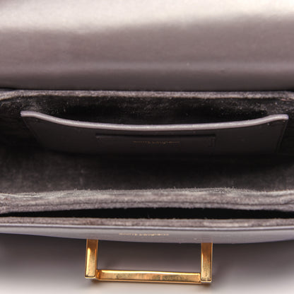 Saint Laurent Calfskin Small Classic Lulu Bag Gray 4 of 11