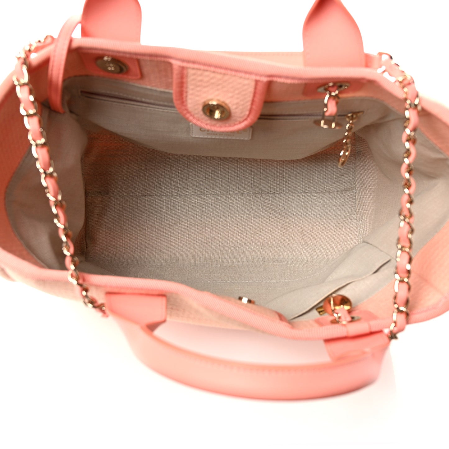 Mixed Fibers Small Deauville Tote Light Orange