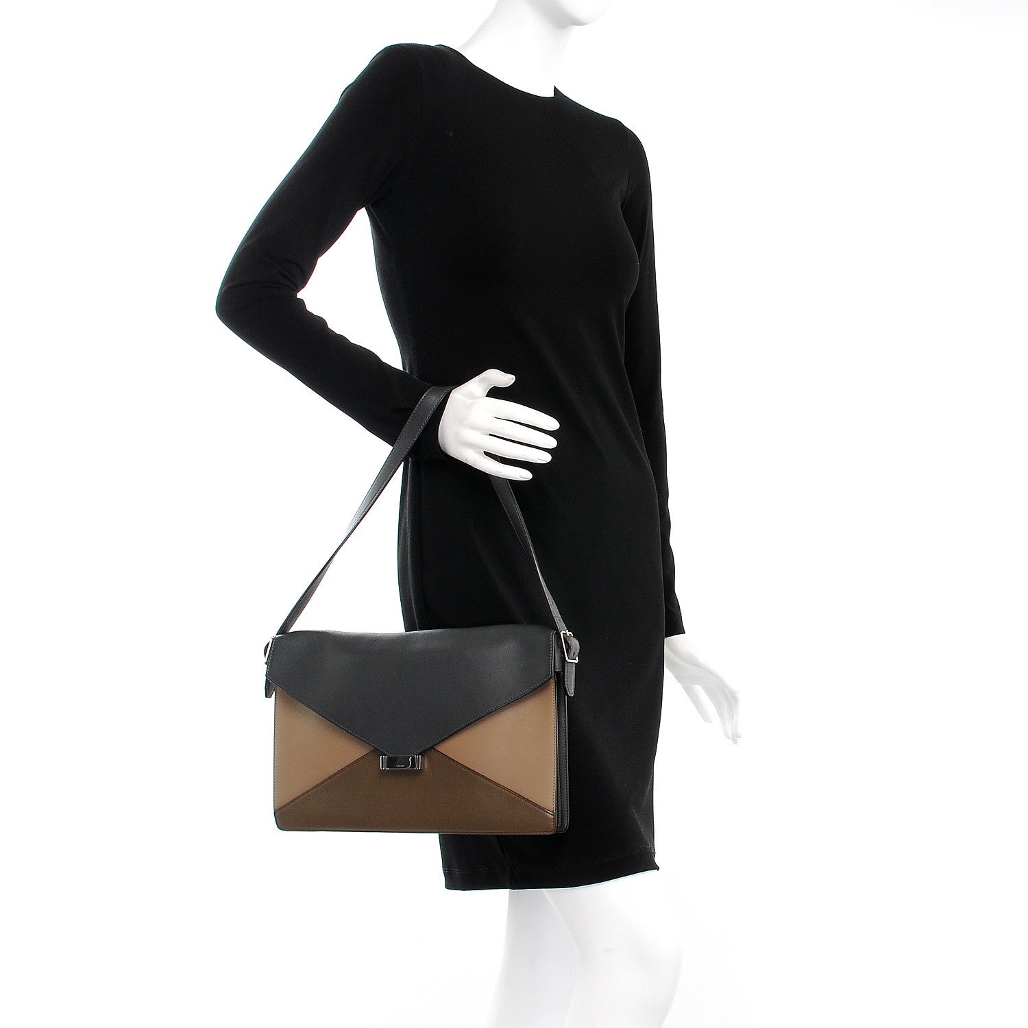 Celine Smooth Calfskin Medium Tri-Color Diamond Shoulder Bag 2 of 8