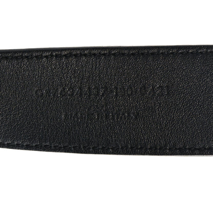 Saint Laurent Smooth Calfskin Monogram Square Buckle Belt 100 40 Black 4 of 6