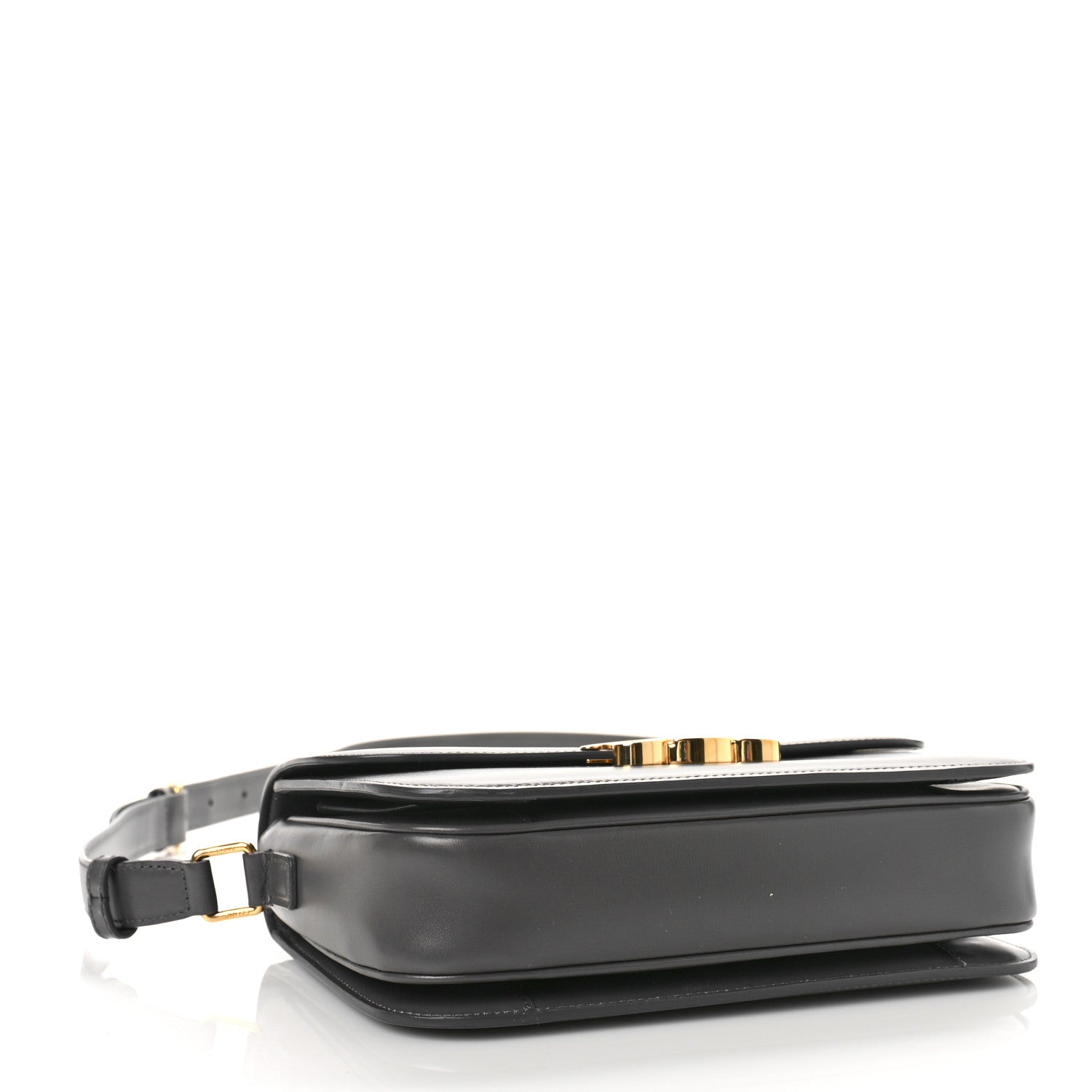 Celine Shiny Calfskin Medium Triomphe Grey 4 of 8