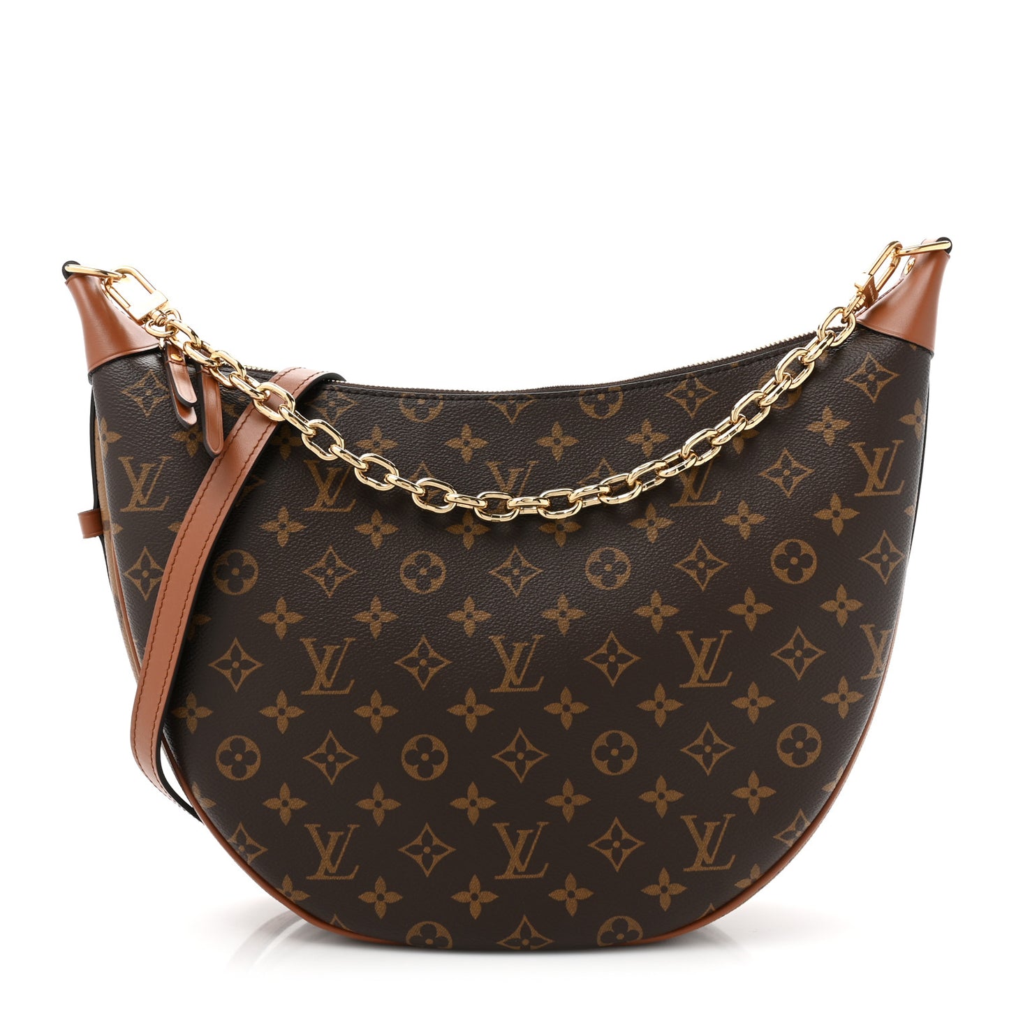 Reverse Monogram Loop Hobo